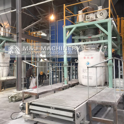 Easy Operating PLC System 1 Ton Cement Big Bag Filling Machine for accuracy Filling