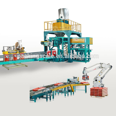 1200KG Foil Packaging Type Automatic Cement Bag High Level Palletizer Robot Machine
