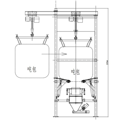 500kg-1 ton Bag Discharge Machine Electric Driven for Quick Bulk Material Unloading