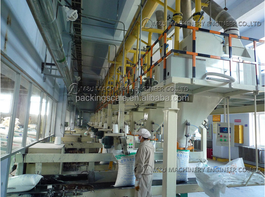 Bag Packing System for 25kg Wheat Flour Machinery Hardware ISO9001 2008 Certified