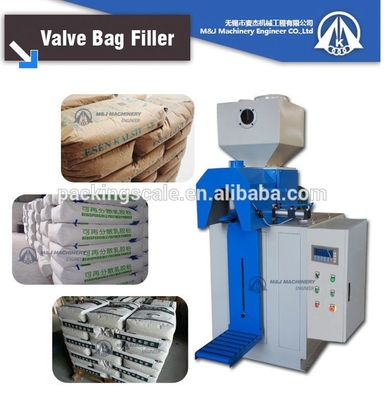 Barrel Packaging Type 2kw Spout Cement Packer for 25kg 50kg Valve Bag Cement Scale