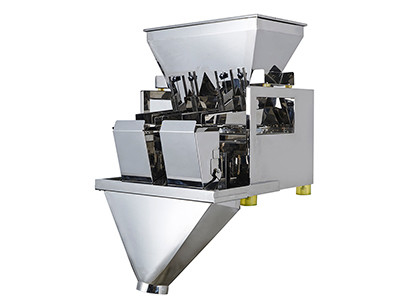 700*1200*2800mm Linear Weigher Automatic Grain Packaging Machine with Plastic Material
