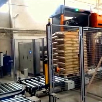 Contact us for Automatic Bags Palletizing Robot Pallet Stacking Robot