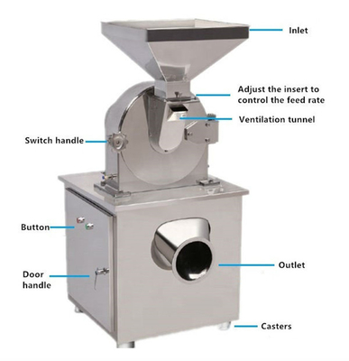 160 KG Weight Rice Chilli Salt Sugar Tea Spice Pepper Flour Mill Coconut Crusher Grinder Grinding Machine